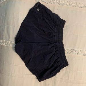 Size 8 reg lulu lemon short shorts. Like new!